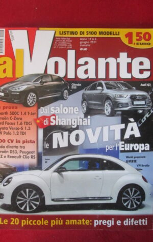 AL VOLANTE 6 2011 CITROEN DS5 AUDI Q3 ABARTH 500C VOLKSWAGEN POLO FOCUS [DV46]