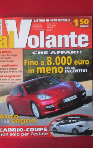 AL VOLANTE 7 2009 PORSCHE PANAMERA FORD FIESTA MAZDA 6 WAGON PEUGEOT 308 [DV46]