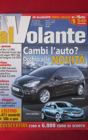 AL VOLANTE 8 2009 CITROEN C3 ASTRA FIAT 500 CABRIOLET PORSCHE PANAMERA [DV46]