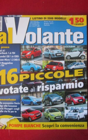 AL VOLANTE 6 2012 AUDI A1 SPORTBACK HYUNDAI i30  VOLKSWAGEN MAGGIOLINO [DV46]