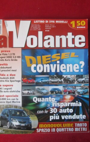 AL VOLANTE 2 2011 OPEL MERIVA PEUGEOT 5008 TATA VISTA TOYOTA AURIS [DV46]