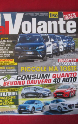 AL VOLANTE 2 2017 ABARTH 124 SPIDER AUDI Q2 CITROEN C3 FIAT 500X [DV46]