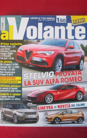AL VOLANTE 4 2017 ALFA ROMEO STELVIO LAND ROVER DISCOVERY DS3 CABRIO [DV46]