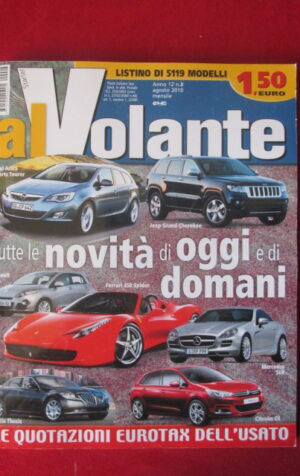 AL VOLANTE 8 2010 CHEROKEE RENAULT CLIO FERRARI 458 SPIDER MERCEDES SLK [DV47]