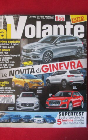 AL VOLANTE 4 2016 MASERATI LEVANTE AUDI Q2 SEAT ATECA FIAT TIPO BMW 730d [DV47]