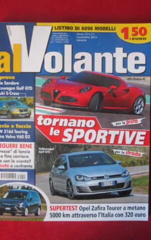 AL VOLANTE 11 2013 ALFA ROMEO 4C VOLKSWAGEN GOLF GTD BMW 316d [DV47]