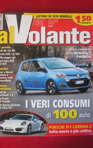 AL VOLANTE 3 2012 AUDI Q3 CITROEN DS5 PORSCHE 911 CARERA S RENAULT TWINGO [DV47]