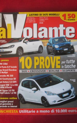 AL VOLANTE 5 2012 VOLKSWAGEN GOLF CABRIOLET MINI COUNTRYMAN BMW 320d [DV47]