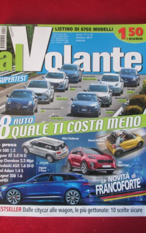 AL VOLANTE 10 2015 ALFA ROMEO GIULIETTA AUDI A3 FIAT 500 VOLKSWAGEN GOLF [DV47]