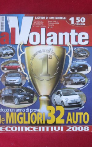 AL VOLANTE 2 2008 FIAT 500 BMW X5 ALFA ROMEO SPIDER CITROEN C4 PICASSO [DV48]