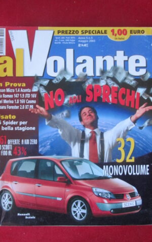 AL VOLANTE 5 2003 RENAULT SCENIC NISSAN MICRA ALFA ROMEO 147 OPEL MERIVA [DV48]