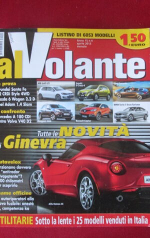 AL VOLANTE 4 2013 VOLKSWAGEN GOLF GTI MAZDA 6 OPEL ADAM ALFA ROMEO 4C [DV48]