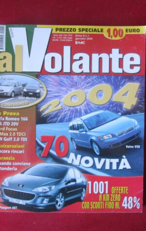 AL VOLANTE 1 2004 FIAT IDEA OPEL MERIVA ALFA ROMEO 166 VOLVO V50 [DV48]