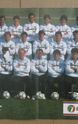 POSTER ITALIA NAZIONALE CALCIO 80X50 CM 1987-88  [MV8]