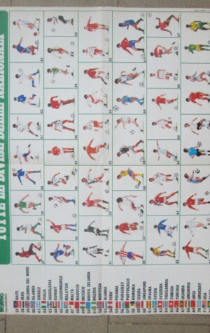 POSTER DIVISE NAZIONALI DI CALCIO 1981 GUERIN SPORTIVO CALCIOMONDO [MV8]