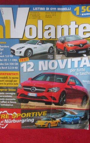 AL VOLANTE 6 2013 AUDI A3 SPORTBACK MERCEDES CLA 220 CDI JAGUAR F-TYPE   [P18]