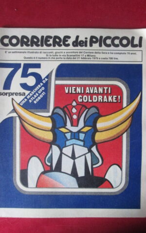 CORRIERE DEI PICCOLI 8 1979 COPERTINA GOLDRAKE  [P43]