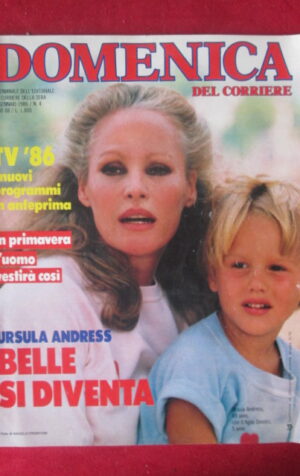 DOMENICA DEL CORRIERE 4 1986 URSULA ANDRESS GHEDDAFI RICHARD CHAMBERLAIN [TR29]
