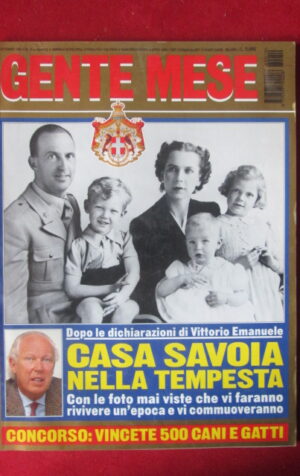 GENTE MESE 10 1996 DOSSIER CASA SAVOIA VITTORIO EMANUELE UMBERTO SAVOIA [TR29]