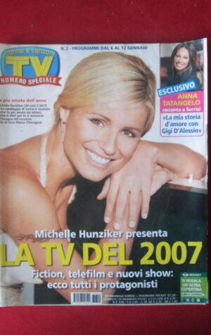 TV SORRISI E CANZONI 2 2007 MICHELLE HUNZIKER ANNA TATANGELO [TR29]