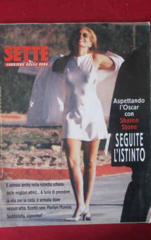 SETTE CORRIERE DELLA SERA 12 1996 SHARON STONE MARILYN MONROE [TR29]