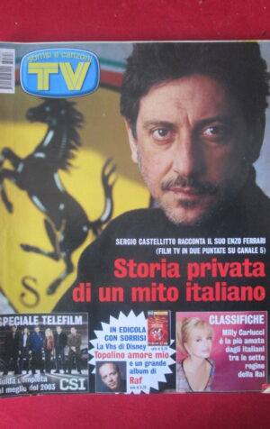 TV SORRISI E CANZONI7 2003 CASTELLITTO CARLUCCI BELLUCCI MASSIMO RANIERI [TR29]
