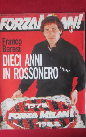 FORZA MILAN 4 1988 FRANCO BARESI GIOVANNI TRAPATTONI DONADONI  [TR29]