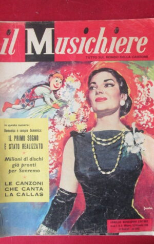 IL MUSICHIERE 3 1959 MARIA CALLAS SANREMO ANNA MARIA FEI [TR29]