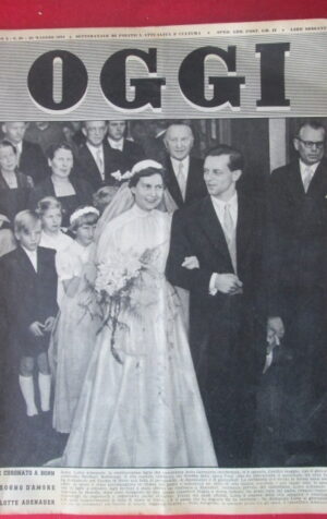 OGGI 20 1954 BONN LOTTE ADENAUER ANDREA RIZZOLI [TR29]