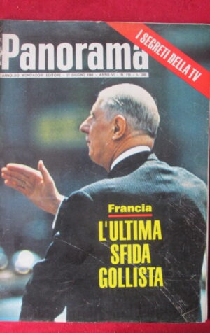 PANORAMA 115 1968 GIOVANNI LEONE FABIANO FABRIANI DE GAULLE SEGRETI TV [TR29]