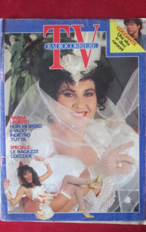 TV RADIOCORRIERE 4 1988 MARISA LAURITO LE RAGAZZE COCCODE MIGUEL BOSE [TR29]