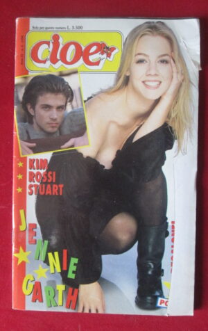 CIOE 5 1994  POSTER JENNIE GARTH KI ROSSI STUART + ADESIVI NON E LA RAI [MV22A]