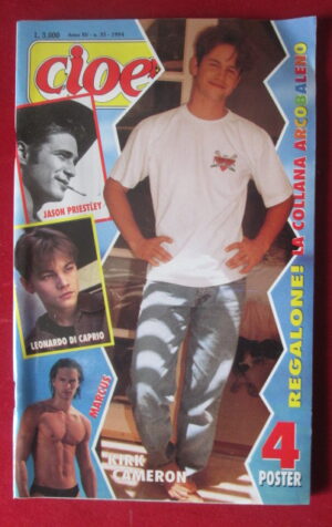 CIOE 35 1994 POSTER KIRK CAMERON JASON PRIESTLEY DI CAPRIO MARCUS [MV22A]