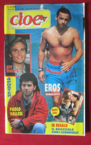 CIOE 36 1992 POSTER EROS RAMAZZOTTI JEFF TRACHTA PAOLO VALLESI  [MV22A]