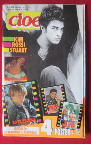 CIOE 15 1993 POSTER KIM ROSSI STUART RIVER PHOENIX ENRICO MUTTI [MV22A]
