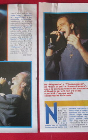 CLIPPING RITAGLIO MARCO MASINI 1993 - 2 FACCIATE [MV19M-7]