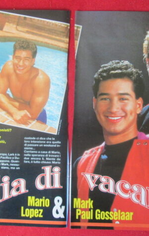 CLIPPING RITAGLIO MARIO LOPEZ MARK PAUL GOSSELAAR 1994 - 3 FACCIATE [MV19M-7]