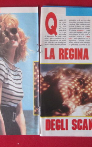 CLIPPING RITAGLIO MADONNA 1992 - 4 FACCIATE  [MV19M-7]
