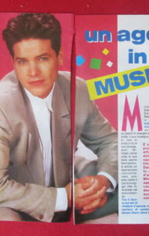 CLIPPING RITAGLIO MICHAEL DAMIAN 1992 - 3 FACCIATE  [MV19M-7]