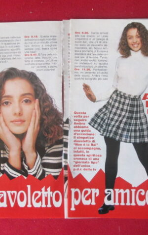CLIPPING RITAGLIO AMBRA ANGIOLINI  NON E LAI 1994 - 4 FACCIATE [MV19M-7]