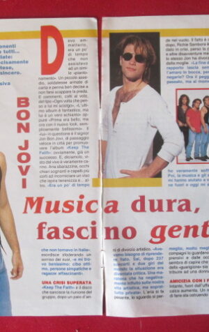CLIPPING RITAGLIO BON JOVI - 2 FACCIATE 1994 [MV19M-7]