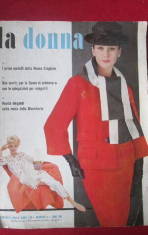 LA DONNA 2 1960 VESTITI DA SPOSA MODA NOVITA DELLA BIANCHERIA [Q36]