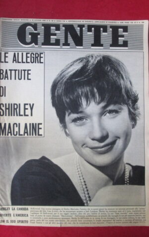 GENTE 28 1963 SHIRLEY MACLAINE JOHN F. KENNEDY A ROMA [Q36]