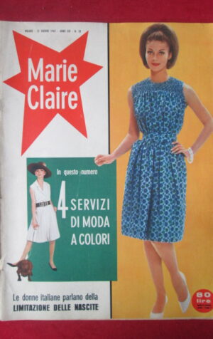 MARIE CLAIRE 25 1962 4 SERVIZI DI MODA A COLORI CHANEL PIERRE CARDIN [Q36]