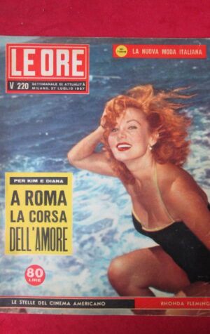 LE ORE 220 1957 RHONDA FLEMING CHARLIE CHAPLIN DIANA DORS KIM NOVAK [Q36]