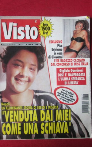 VISTO 37 1992 RIVISTA DI CRONACA NERA - GIGLIOLA GUERINONI [Q36]