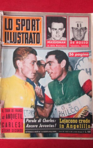 LO SPORT ILLUSTRATO 29 1961 MASSIGNAN DE ROSSO LOJACONO [Q36]