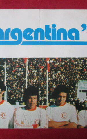 POSTER 80X60 CM TUNISIA ARGENTINA 1978 [Q36]