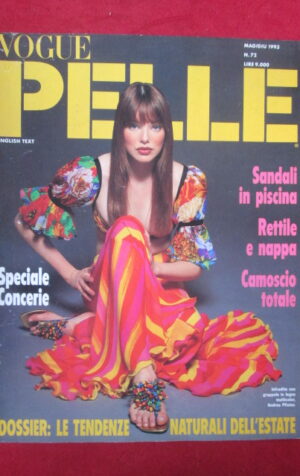 VOGUE PELLE 1993 DOSSIER ESTATE CONCERIE ANDREA PFISTER VALENTINO COUTURE [Q39]
