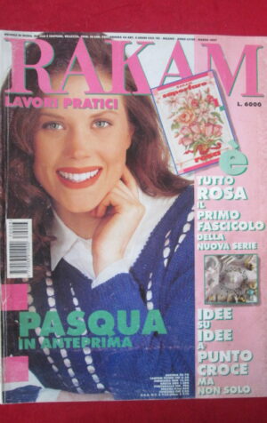 RAKAM LAVORI PRATICI MARZO 1997 INSERTO RICAMO + DECALCABILE [Q39]